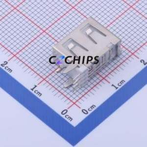 906-562B1014D10200 USB Connector Through hole Component (THT) Connector Type-A USB 2.0 Female Side Insert - Product Image 2