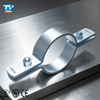 Raccord de tuyauterie vertical pour arroseur UTT50 MEP, collier de serrage à deux boulons UL FM CE pour tuyauterie verticale en acier non isolée