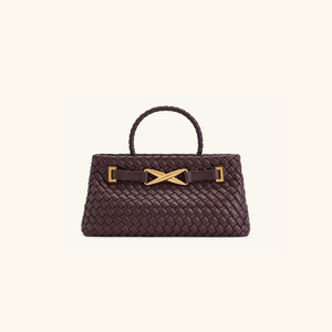 กระเป๋าคลัทช์หนังแท้ Bofeimei ทอมือประดับมุก ปิดด้วยกระดุม มีช่องใส่ของหลายช่อง ความจุเยอะ สำหรับผู้หญิง ส่งตรงจากโรงงาน - Product Image 1