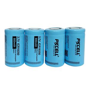 900mAh 18350 カスタム充電式リチウムイオン電池 新しいカラフルなPVCカスタムバッテリーパック - Product Image 1