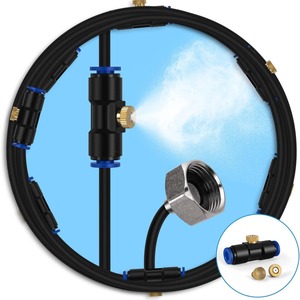 F34 ngoài trời phun sương Hệ thống làm mát Kit cho sân thượng nhà kính sân vườn waterring thủy lợi Mister dòng phun <span class=keywords><strong>Atomizer</strong></span> - Product Image 1