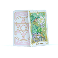 Carte Oracle éducative de dessin animé de mode anglaise pour femmes impression personnalisée divination style cartes oracle tarot