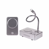 Haut-parleur haute puissance, haut-parleur de microphone pour fenêtre de guichet, interphone bidirectionnel pour banque, hôpital, entreprise, bureau.