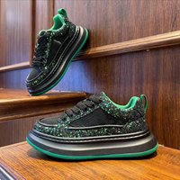 Nouvelles baskets d'été pour hommes à lacets, plateforme tendance en maille, luxe à sequins, semelle épaisse, rehaussantes, confortables et à la mode