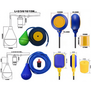 Sıvı medya su pompası kontrol uygulaması için kablo ile hızlı tepki plastik güvenlik şamandıra anahtarı - Product Image 3