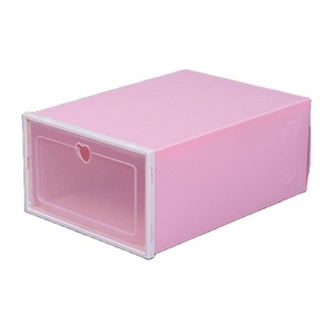 <span class=keywords><strong>Caja</strong></span> de Almacenamiento de Zapatos Apilable al por Mayor, Organizador de Zapatos Transparente y Reforzado, Zapatero de Plástico - Product Image 1
