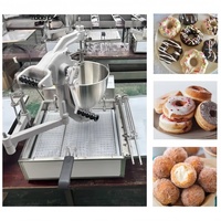 Commerciële donutbal-depositor en -maker, hoogwaardige mochi donut friteuse voor bakkerijen
