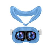 Remplacement de masque en silicone pour Meta Quest3 VR Face Pad Masque de casque anti-transpiration pour Meta Quest3 Cover Eye Pad