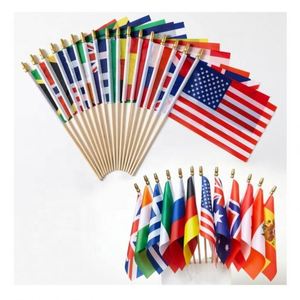 Banderas de Mano Personalizadas con Logotipo de Empresa, Diseño Deportivo de Fútbol Mundial 2026, Bajo MOQ, Publicidad de Todos los Países, Banderas para Agitar con la Mano - Product Image 5