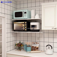 Étagère de rangement murale minimaliste portable en acier inoxydable pour cuisine, salon, entrepôt, appartement - Gain de place à la maison
