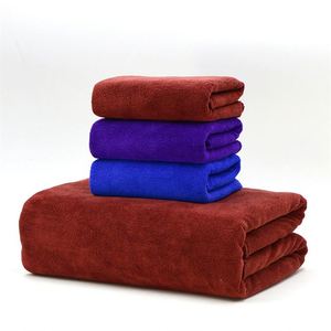 High Quality 400gsm Microfiber <b>Towel</b> <b>Set</b> Quick Drying Woven Brand for Bath OEM Service Manufacturers Wholesale - Product Image 1