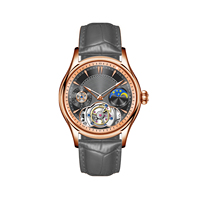 Montre mécanique multifonctionnelle pour homme avec double fuseau horaire/phases lunaires, tourbillon volant, lumineuse et étanche, nouveau design OEM/ODM sous licence