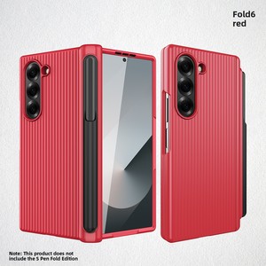 เคสกันกระแทกแบบพับได้สำหรับ Samsung ZFold ลด 40% พร้อมตัวล็อค PC, ช่องใส่ปากกา และพื้นผิวลายกระเป๋าเดินทาง ขายตรงจากโรงงาน - Product Image 6
