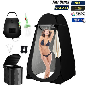 WC Portatile da Campeggio con Porta Carta Igienica Rimovibile, Toilette Portatile per Escursioni, Viaggi in Auto, Camper, Tenda, Spiaggia, Camionisti - Product Image 1