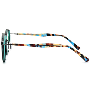 Borregls Acetate Titanium kính khung người đàn ông <span class=keywords><strong>2025</strong></span> <span class=keywords><strong>New</strong></span> thiết kế thương hiệu Cổ Điển Retro Vòng Kính mắt phụ nữ kính quang học 185693 - Product Image 5