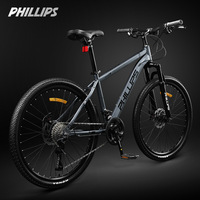 Vélo de montagne Philip pour adultes à vitesse variable, cadre en alliage d'aluminium, suspension avant, cadre Softail, ordinaire pour les trajets quotidiens