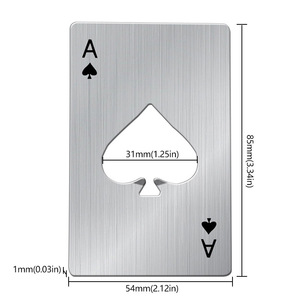 Abridor de Botellas Personalizado de Acero Inoxidable Plano, Muestra Gratuita, Abridor de Botellas de Cerveza Metálico para Bar con Forma Única - Product Image 2