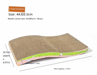 Nouveau design 2025 : Jouet griffoir pour chat en carton ondulé, jouets interactifs pour animaux de compagnie, fournisseur de planches à griffer pour chats.