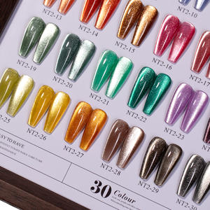 AILANUO nueva moda finales de otoño ojo de gato esmalte de uñas Gel cuentas de vidrio 30 colores caramelo Castaño marrón luz flotante UV Gel - Product Image 5