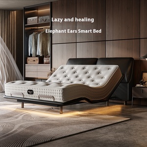 OKIN garanzia del motore dieci anni letto matrimoniale elettrico, facile da installare testa e piedi inclinabile letto letto intelligente con luci <span class=keywords><strong>a</strong></span> <span class=keywords><strong>LED</strong></span> - Product Image 2
