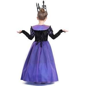 Costume de sorcière MS Cosplay, robe de princesse médiévale pour filles, robe de cour violette, costumes d'Halloween pour enfants - Product Image 4
