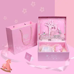 Wedding Box Wholesale Custom Printing 3d Paper Packaging Cardboard Luxury Wedding Gift Boxes Valentine Day Gift Box Unique Box Packaging