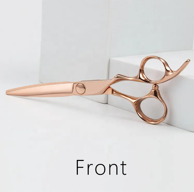 18K powder rose gold 6.0inch hair scissors