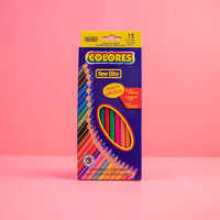Ensemble de crayons de couleur hexagonaux huileux X530 Chxn 12 couleurs, crayons de peinture pour enfants, crayons de couleur de qualité pour l'école primaire