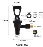 Robinet distributeur de boissons en laiton et plastique de qualité alimentaire, écologique, pour café/lait/thé