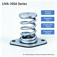 Amortisseur à ressort en acier galvanisé LIVA, support anti-vibration modèle 105A pour petits climatiseurs HVAC et machines vibrantes