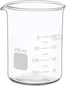 250ml कम फार्म वैज्ञानिक मुद्रित के साथ 3.3 Borosilicate बीकर स्नातक - Product Image 1