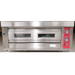 Horno Comercial de Gas de <span class=keywords><strong>1</strong></span> Nivel y 2 Bandejas de Acero Inoxidable para Uso en Panadería - Product Image 3