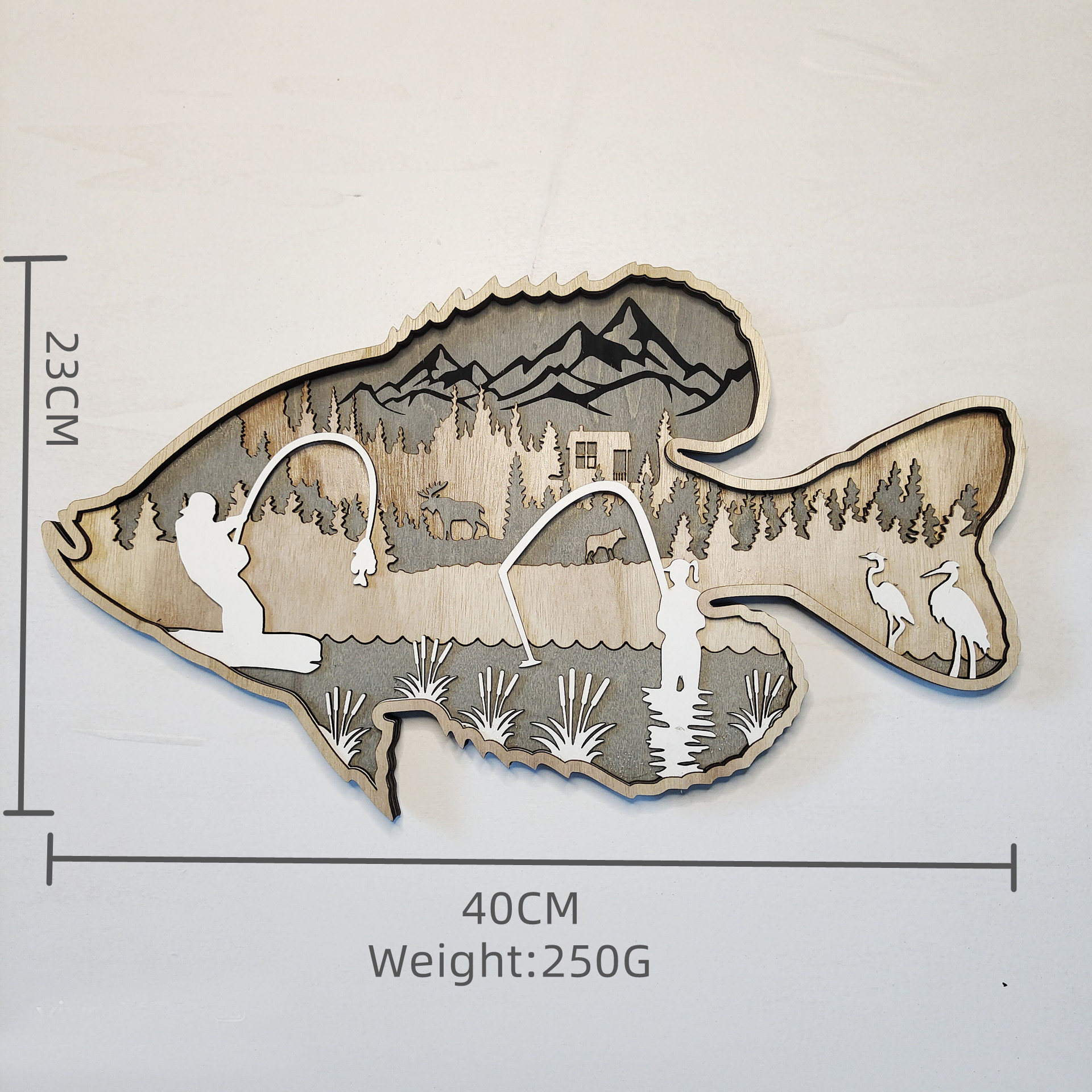 高速 割引 2025 西日本 壁掛けアート木彫り魚ホーム農家の装飾サメの森木彫りクラフト 彫刻・オブジェ