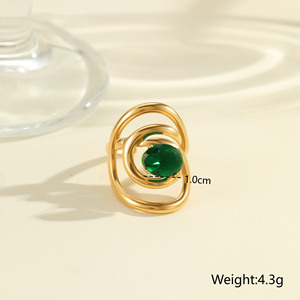 2026 Luxury Stainless Steel ZIRCON <b>Ring</b> <b>Sets</b> for Women 18K <b>Gold</b> Plated Hand Back Chain Finger Bracelet <b>Set</b> Jewelry Party - Product Image 3