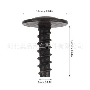 Tornillos autorroscantes hexagonales Aopin N90775001 para revestimientos de guardabarros y protectores contra salpicaduras de Volkswagen, Audi y Skoda - Product Image 2