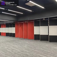 Hotel Office Exhibition Hall Conference Room Activity Partition Screen Folding Door Movable Partition Wall Wood Material