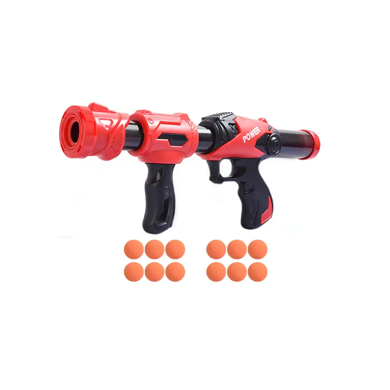 EPT Peluru Eva Bola Menembak Mainan Pistol Popper, Pistol Dart Menembak Plastik Busa Lembut untuk Anak-anak