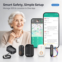 Traceur GPS de sécurité L32 4G SOS avec longue autonomie, alerte d'urgence et alarme géofence pour la protection des personnes vulnérables