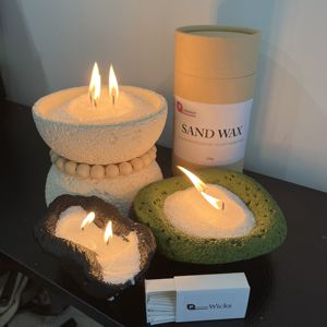 El proveedor al por Mayor ofrece una vela perlada de cera de arena de etiqueta privada de lujo no tóxica natural para la decoración del hogar <span class=keywords><strong>reventa</strong></span> de Navidad - Product Image 6