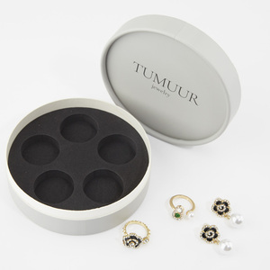 Sản Phẩm Mới Tùy Chỉnh Thời Trang Nhỏ Xách Tay Vòng Bông Tai Đóng Gói Đồ Trang Sức Hộp Đồ Trang Sức Bông Tai Hộp - Product Image 2