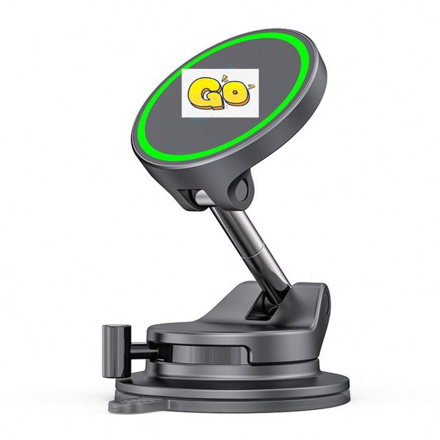 Magnetic Car Wireless Charger with Suction Cup Mount 25W Fast Charging Phone Holder