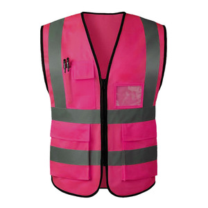 Gilet de Sécurité <span class=keywords><strong>Personnalisé</strong></span> <span class=keywords><strong>Haute</strong></span> <span class=keywords><strong>Visibilité</strong></span> Multi-Poches, Vêtement Réfléchissant et Fluorescent - Product Image 3