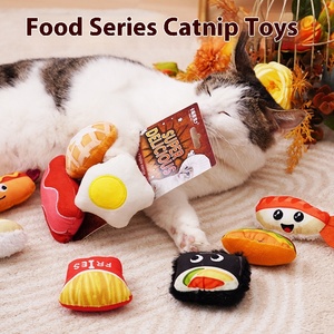 Giocattolo per Gatti in Peluche con Erba Gatta, Design a Forma di Cibo, Antistress, con Carta, Vendita all'Ingrosso - Product Image 3