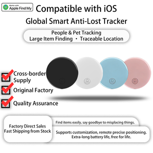 Etiqueta Inteligente con <span class=keywords><strong>GPS</strong></span> y Bluetooth para <span class=keywords><strong>iPhone</strong></span>, Localizador de Objetos, Resistente al Agua (JHX07) - Negro-Blanco - Superficie Metálica Brillante - Product Image 5