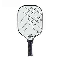 Nouvelle Raquette de Pickleball en Fibre de Verre Durable avec Noyau Alvéolé Antidérapant, Design Bleu Imprimé UV, pour Entraînement en Extérieur Enfants
