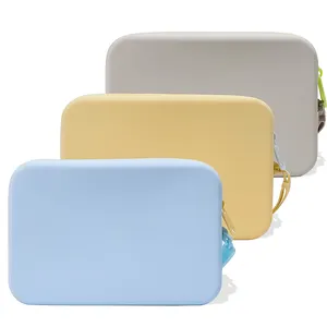 2024 New Silicone Pouch Makeup Bag Cosmetic Pouch Wallet Purse Coin Holder Silicone Storage Bag Gadget Organizer Bag