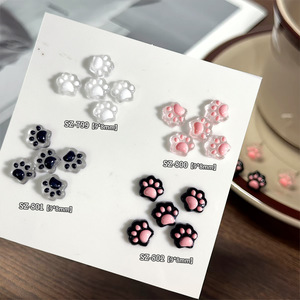 Graziosi Mini Charm per Unghie a Forma di <span class=keywords><strong>Zampa</strong></span> di Gatto, Strass in Resina per Nail Art, Decorazioni Fai-da-Te per Unghie, Forniture per Saloni, Vendita all'Ingrosso - Product Image 2