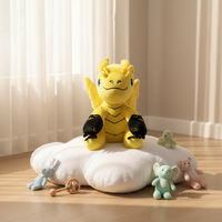 Peluche personnalisée de dessin animé mignonne, figurine de dragon en peluche, jouets de créateur d'anime pour enfants, cadeau, jouet en peluche