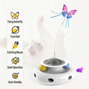 <span class=keywords><strong>Juguete</strong></span> Interactivo <span class=keywords><strong>para</strong></span> <span class=keywords><strong>Gatos</strong></span> 3 en 1 con Mariposa Voladora Automática, Bola y Ratón, <span class=keywords><strong>para</strong></span> <span class=keywords><strong>Gatos</strong></span> de Interior, Juego Diario Autónomo, ODM OEM - Product Image 1