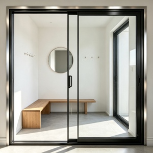 Puerta Corredera de Vidrio de Aluminio Insonorizada a Precio de Fábrica, Resistente al Viento, Múltiples Opciones, para División de Villas - Product Image 3